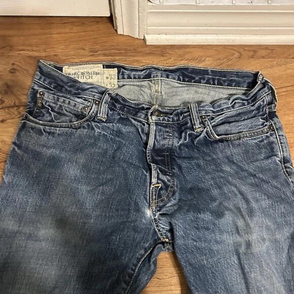 Men's Blue and Navy Jeans - Picture 3 of 4